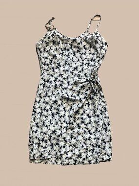 Vintage 90s Style Uptown U.S.A. Ditsy Floral Mini Dress Sz Small